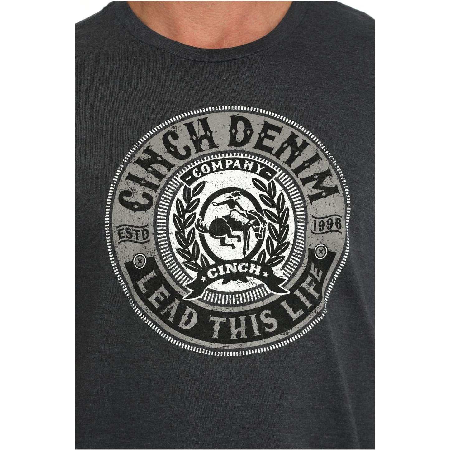 Men's Cinch 'Lead This Life' Navy T-Shirt