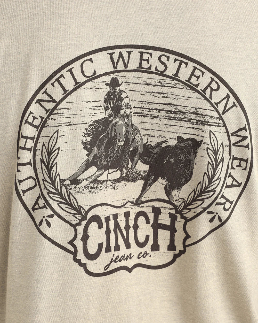 Cinch Men’s Graphic T-Shirt Stone – Western Logo Tee