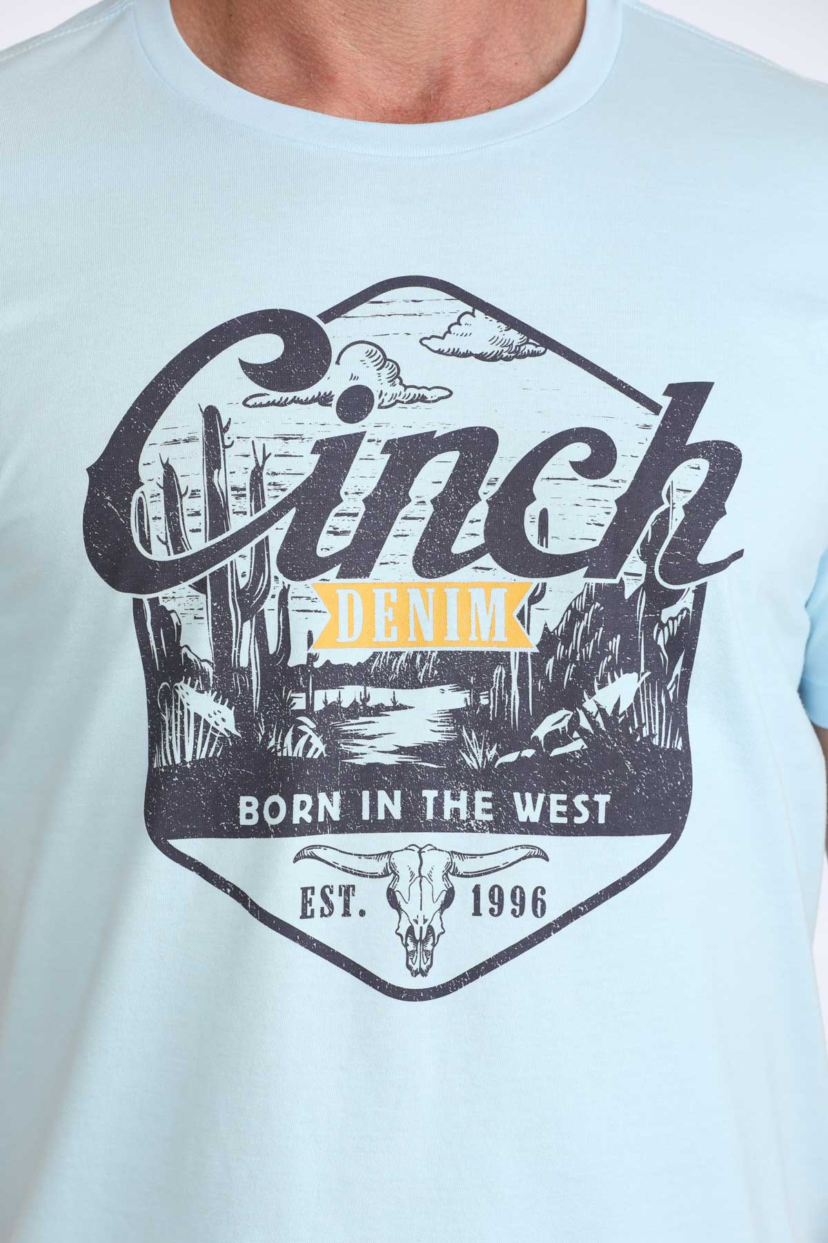 Cinch Men’s Graphic T-Shirt - Light Blue