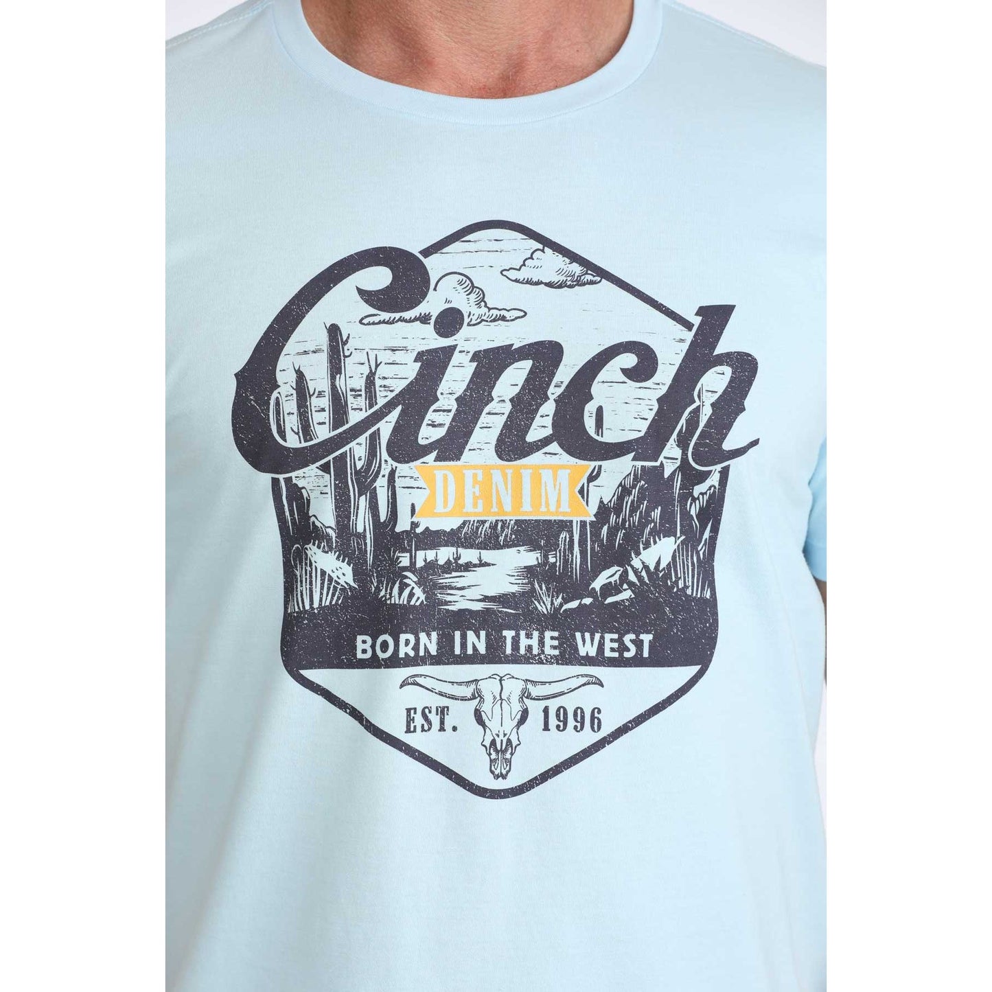 Cinch Men’s Graphic T-Shirt - Light Blue - Billy Goats Country Outfitters