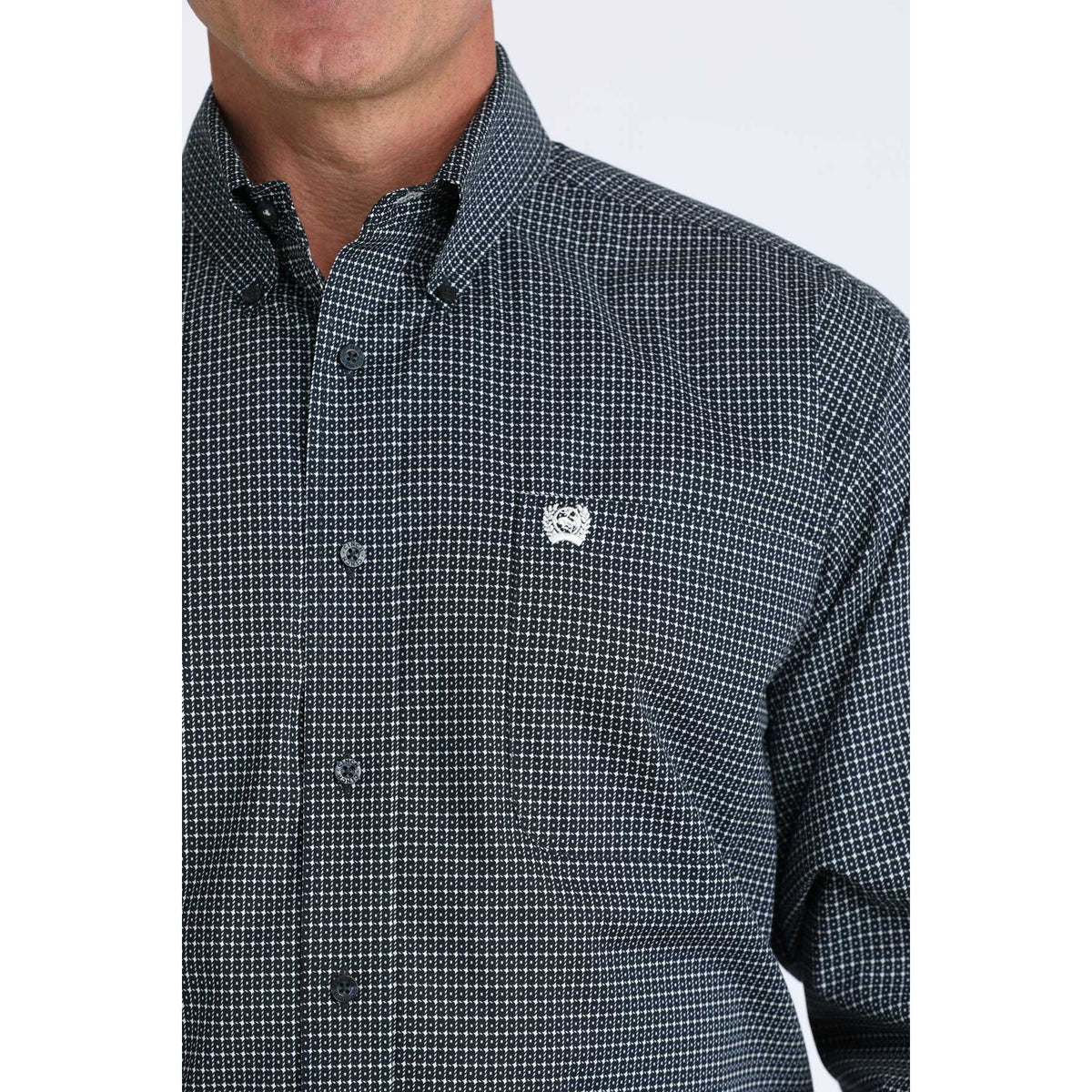 Cinch Men's Classic Fit Button Down Western Shirt - Navy