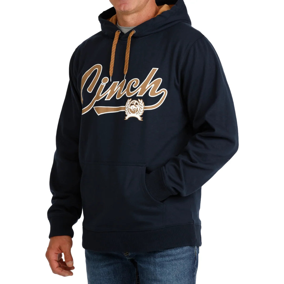 Cinch Men's Western Logo Fleece Hoodie – Navy