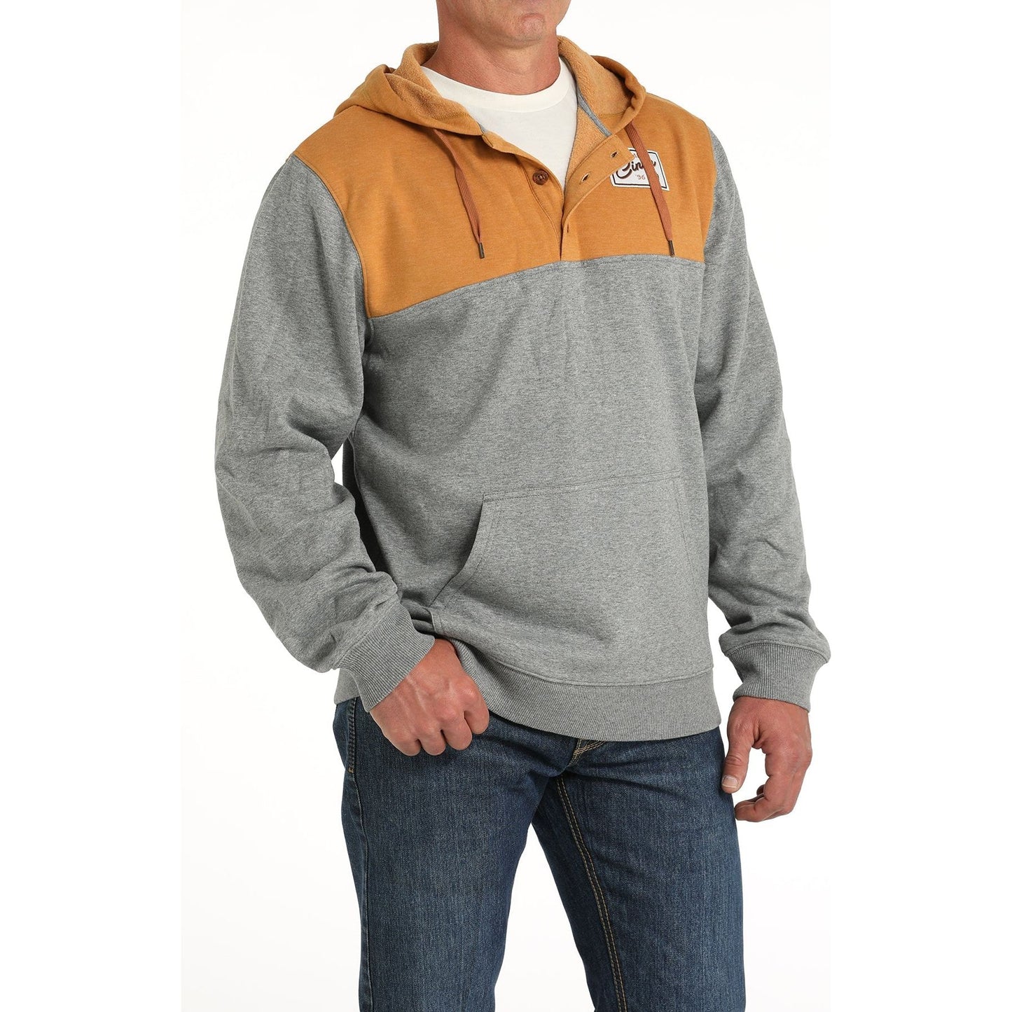 Cinch Men's Colour Blocked Hoodie - Multi