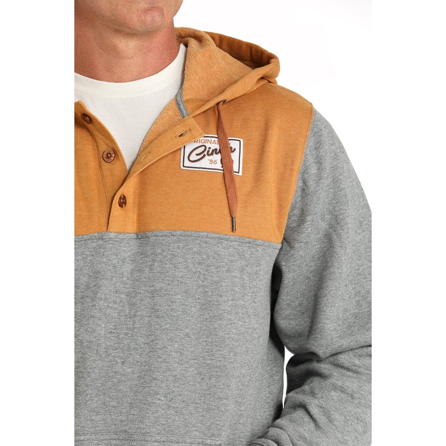 Cinch Men's Colour Blocked Hoodie - Multi