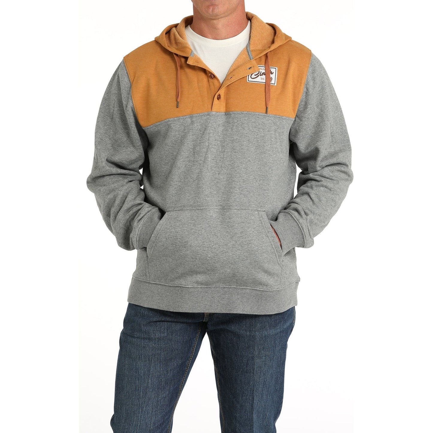 Cinch Men's Colour Blocked Hoodie - Multi