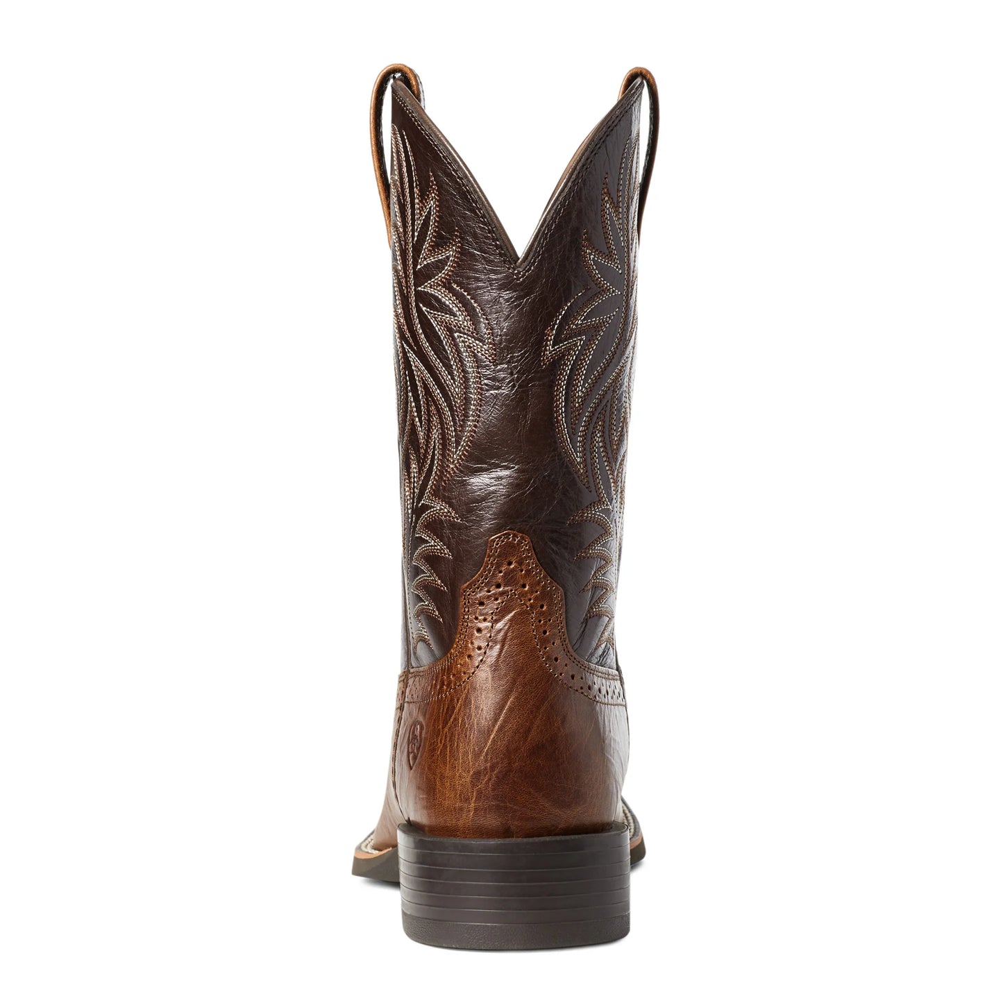 Ariat Mens Sport Western Wide Square Toe Peanut Butter/Chaga Brown