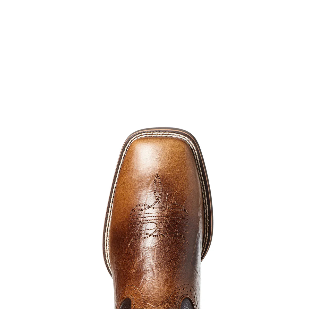 Ariat Mens Sport Western Wide Square Toe Peanut Butter/Chaga Brown