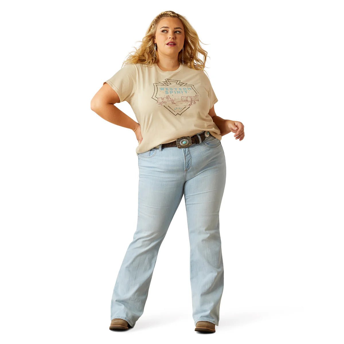Womens Ariat Ladies Western Spirit T-Shirt - Billy Goats Country Outfitters