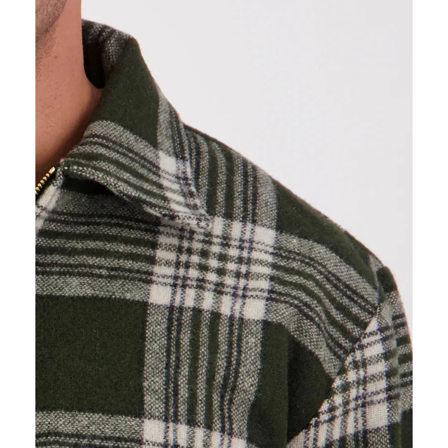 Swanndri Men's Ranger Wool Zip Front Bushshirt Woodlands Check
