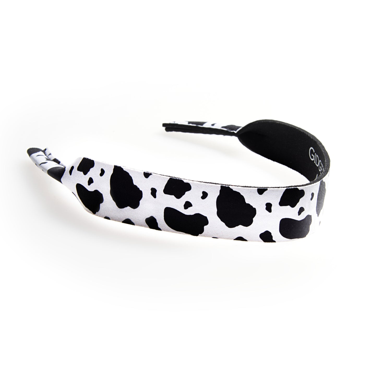 Gidgee Eyes Sunglass Strap – Black and White Cow Pattern