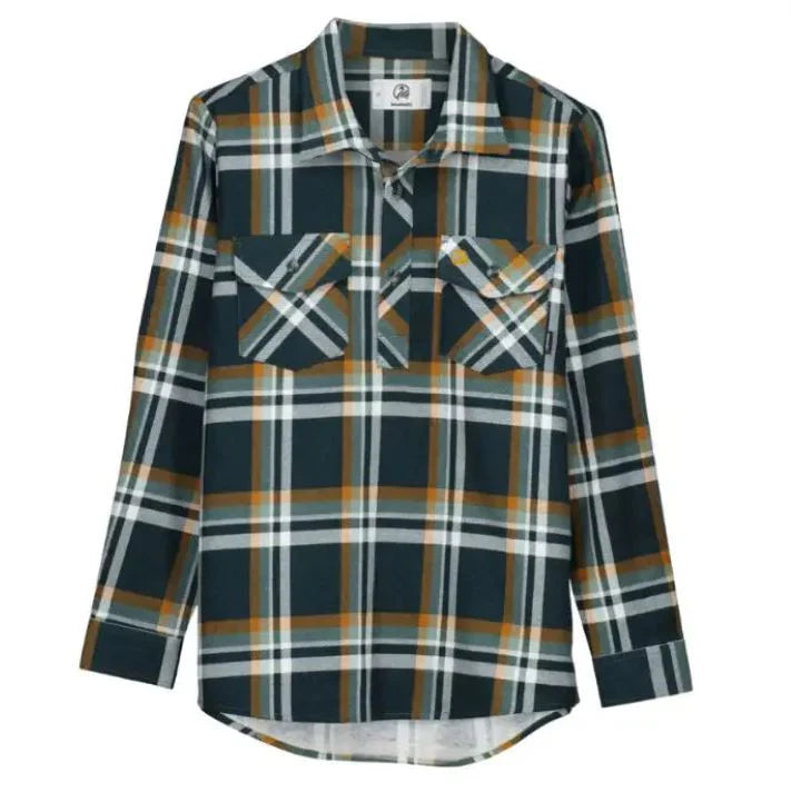 Swanndri Kids' Egmont Flannelette Shirt Deep Green