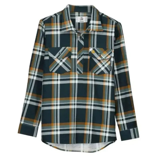 Swanndri Kids' Egmont Flannelette Shirt Deep Green