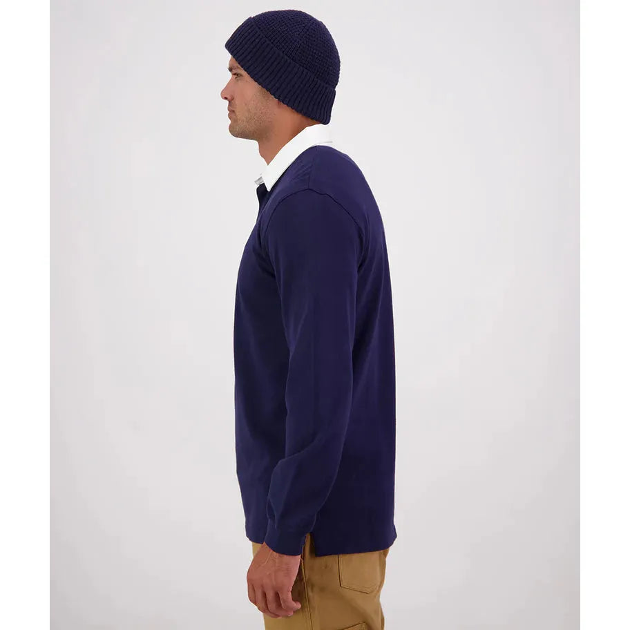 Swanndri Men's Fundamentals Long Sleeve RugbyNavy