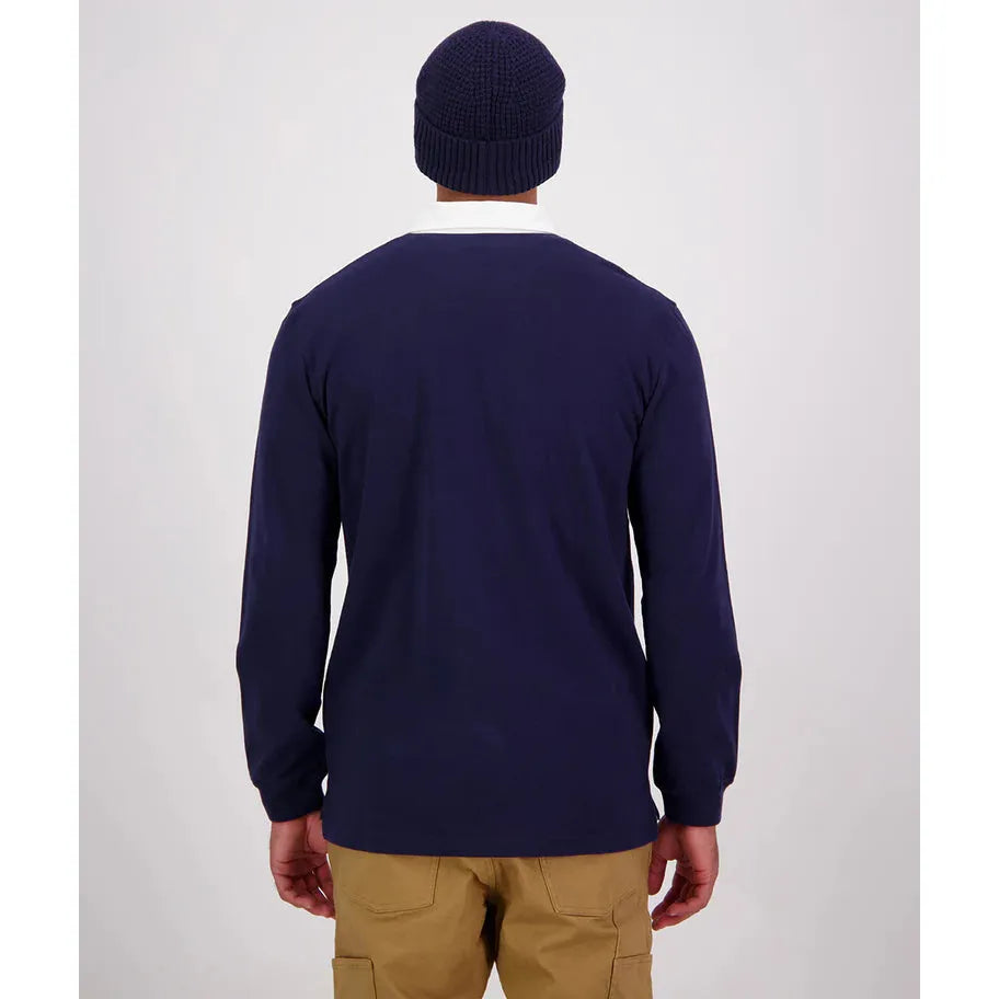 Swanndri Men's Fundamentals Long Sleeve RugbyNavy