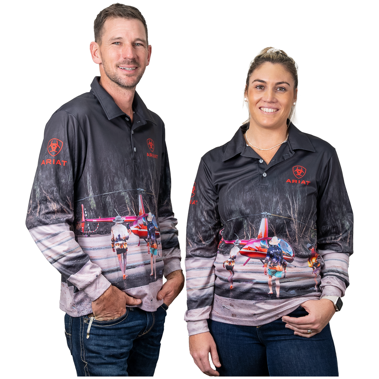 Ariat Adults Fishing Shirt Helifishing