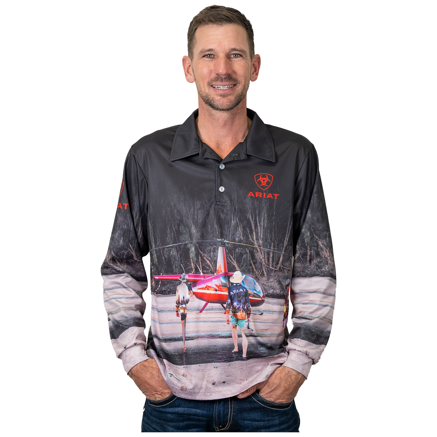 Ariat Adults Fishing Shirt Helifishing