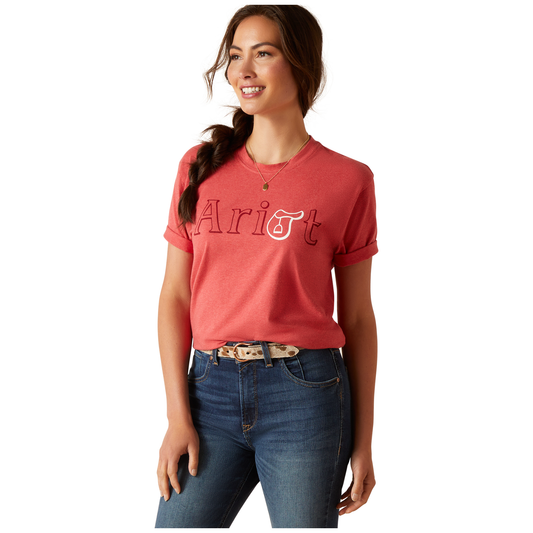 Ariat Women's BF T-Shirt Heather Baked Apple