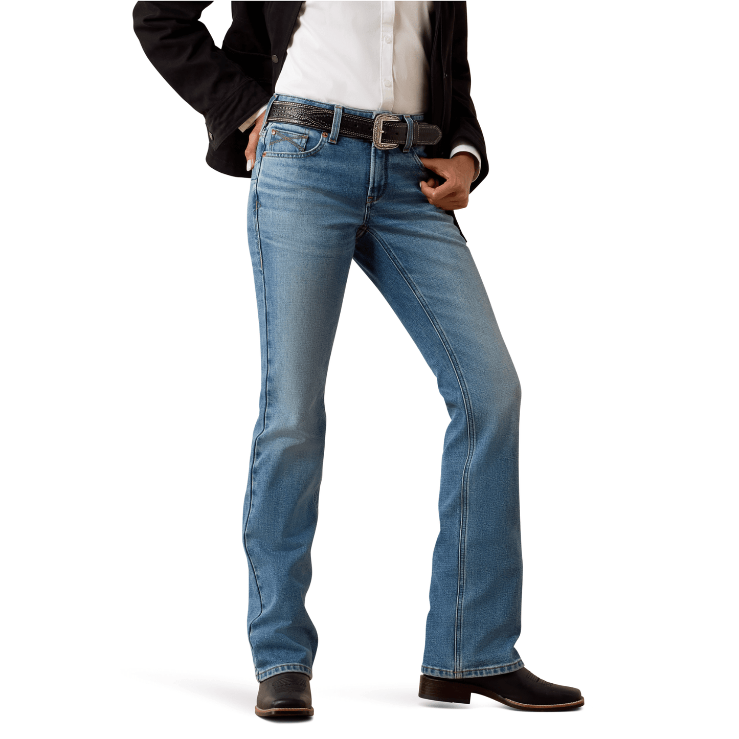 Ariat Women’s Perfect Rise Acclimatize Boot Cut Jeans – Nayelli Panama - Billy Goats Country Outfitters
