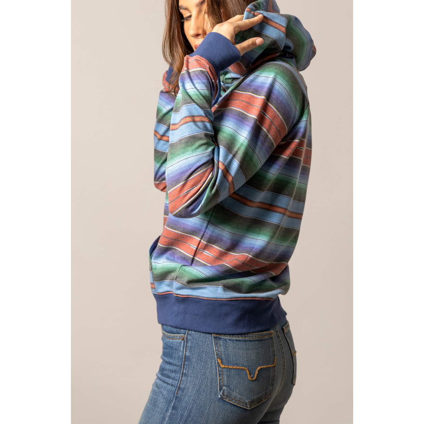 Kimes Ranch Womens Kenzie Hoodie - Mid Blue