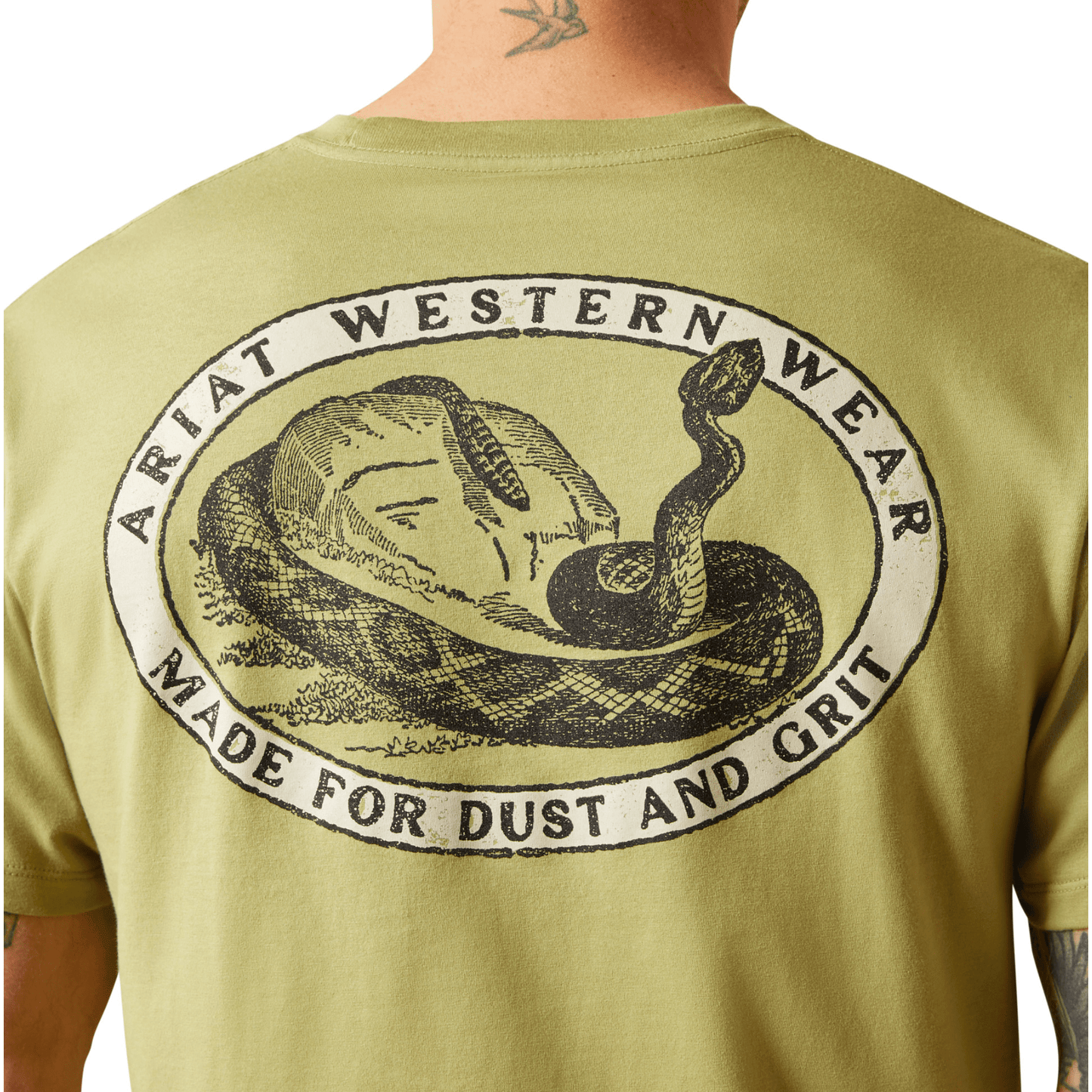Ariat Men's Rattler Warning T-Shirt Tent Green - Billy Goats Country Outfitters