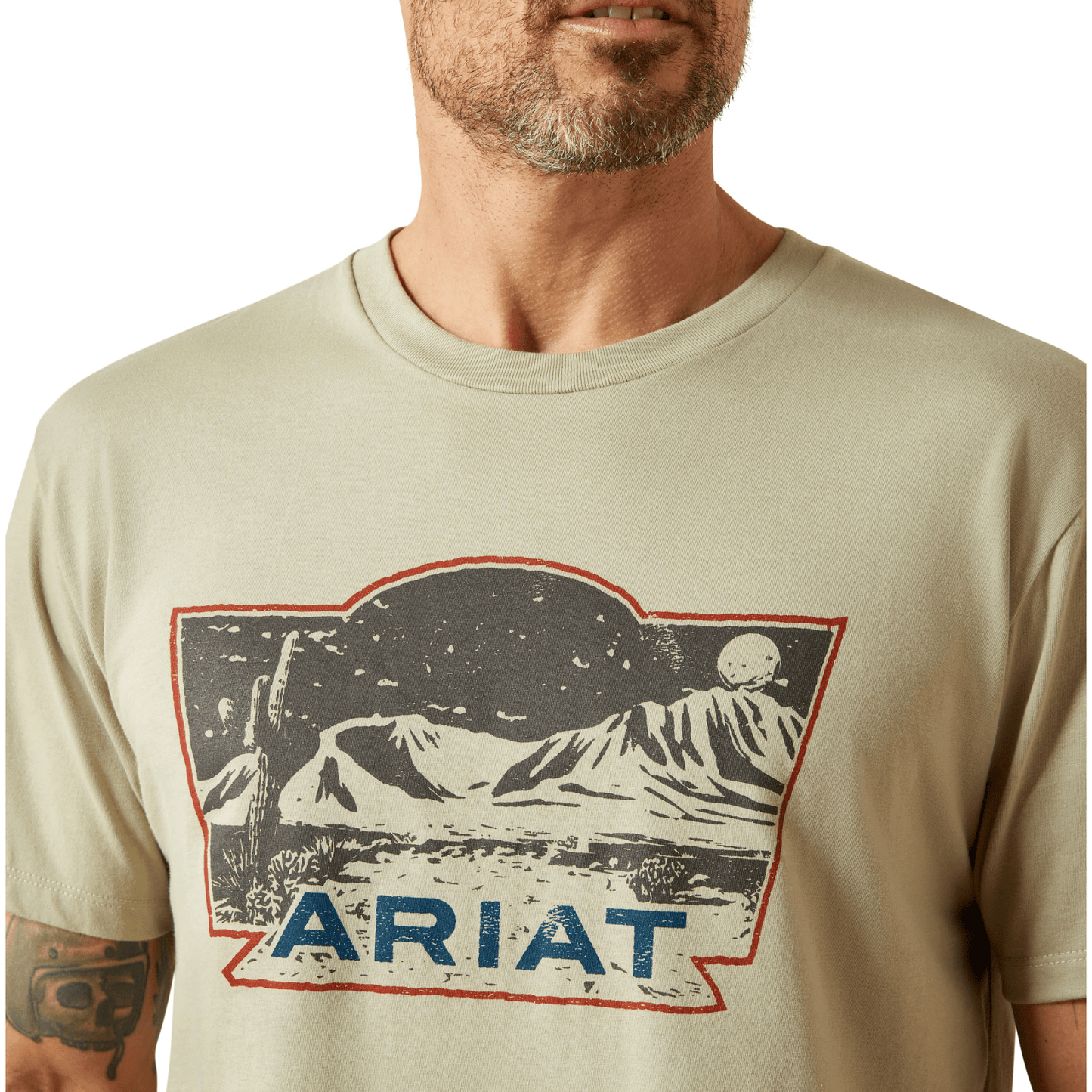 Ariat Men's Stamped Landscape T-Shirt Elm - Billy Goats Country Outfitters