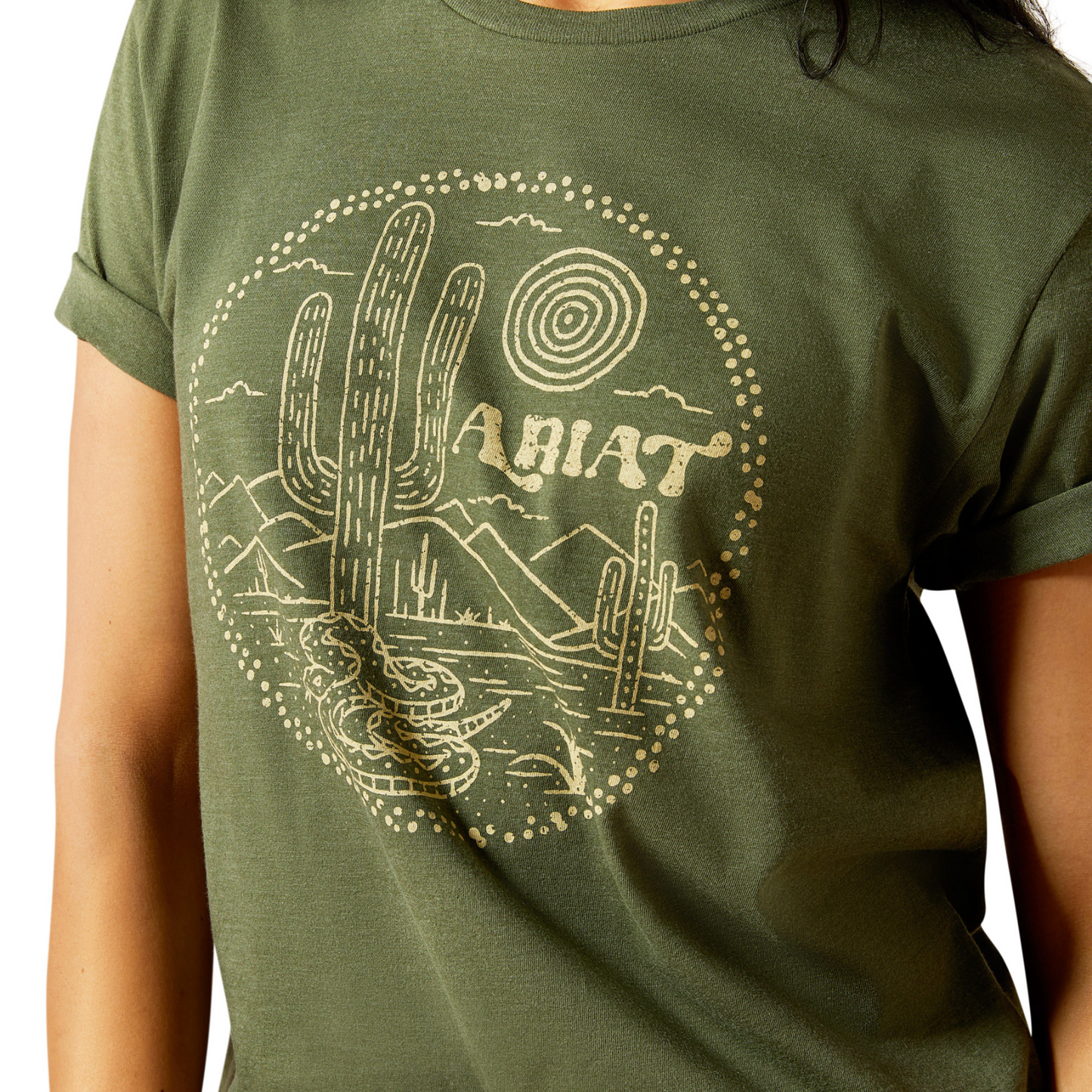 Ariat Women's Desert Snake T-Shirt Olive