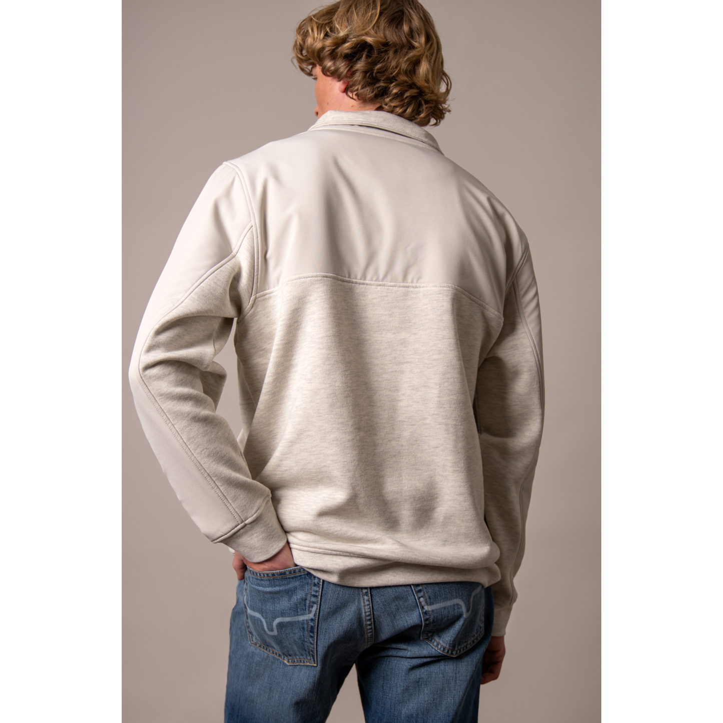 Kimes Ranch Men's La Rue 1/4 Zip Sweater - Natural