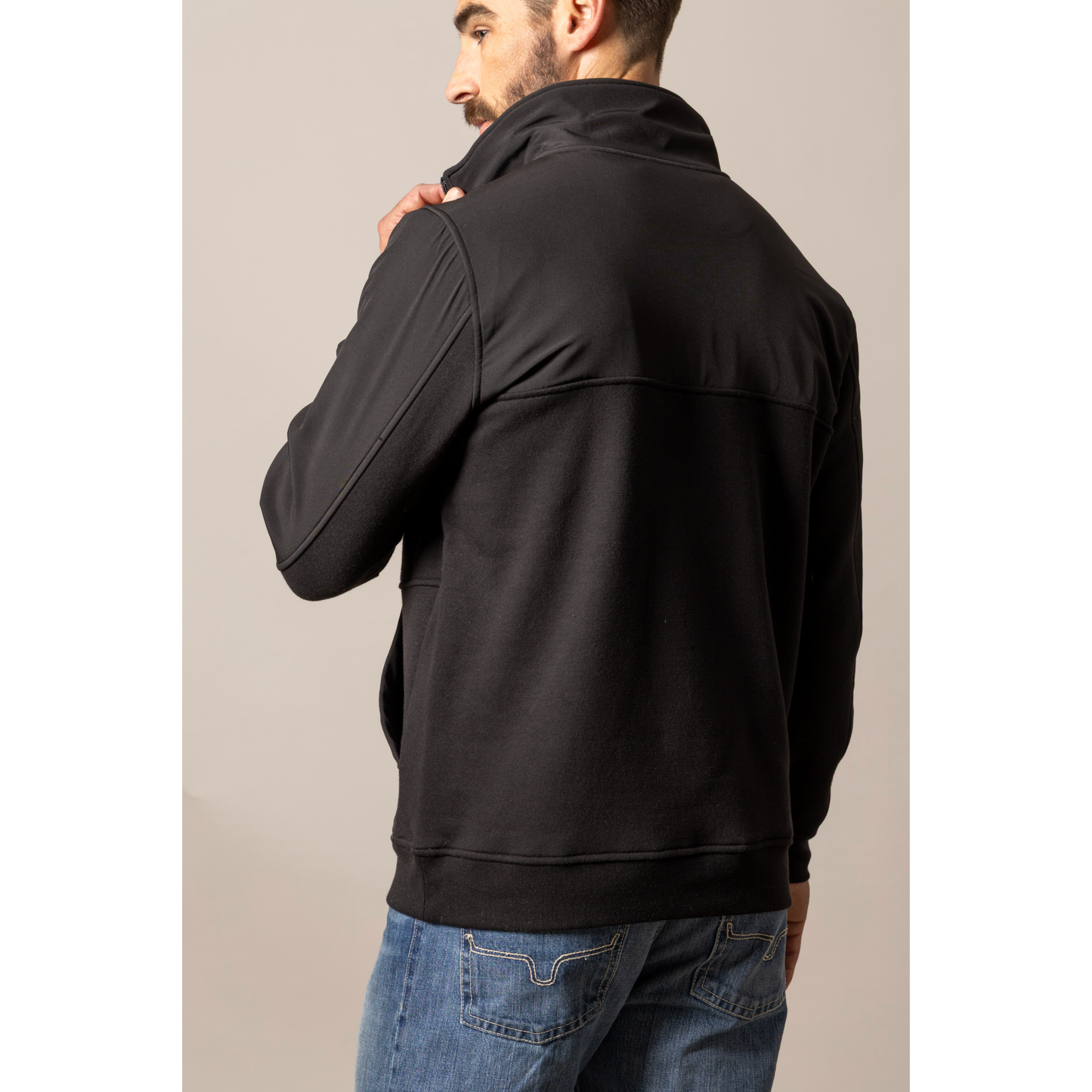 Kimes Ranch Men's La Rue 1/4 Zip Sweater - Black