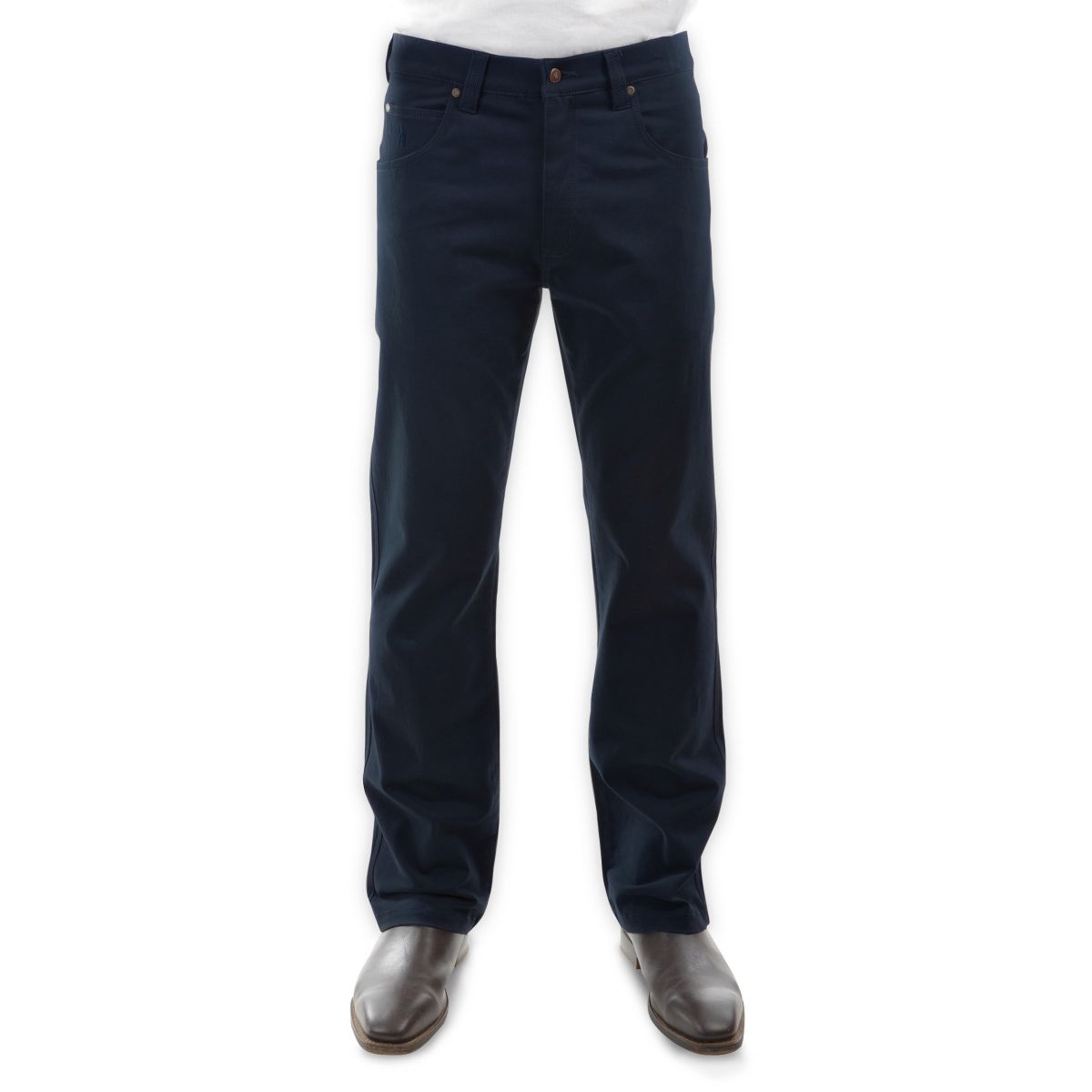 Thomas Cook Men’s Stretch Moleskin Jeans Navy – Regular Straight Fit