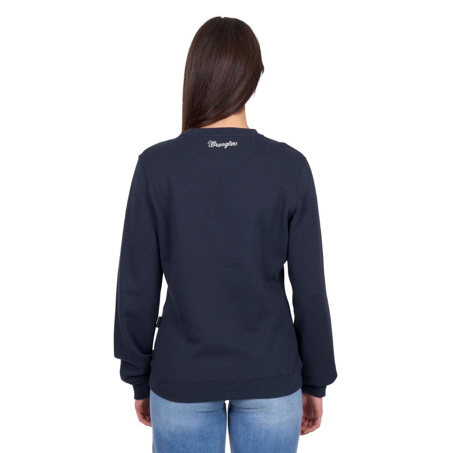 Wrangler Women's Bella Crew - Navy - Billy Goats Country Outfitters