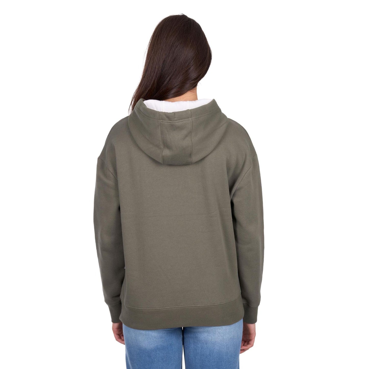 Wrangler Women's Hailey Oversized Hoodie - Olive - Billy Goats Country Outfitters