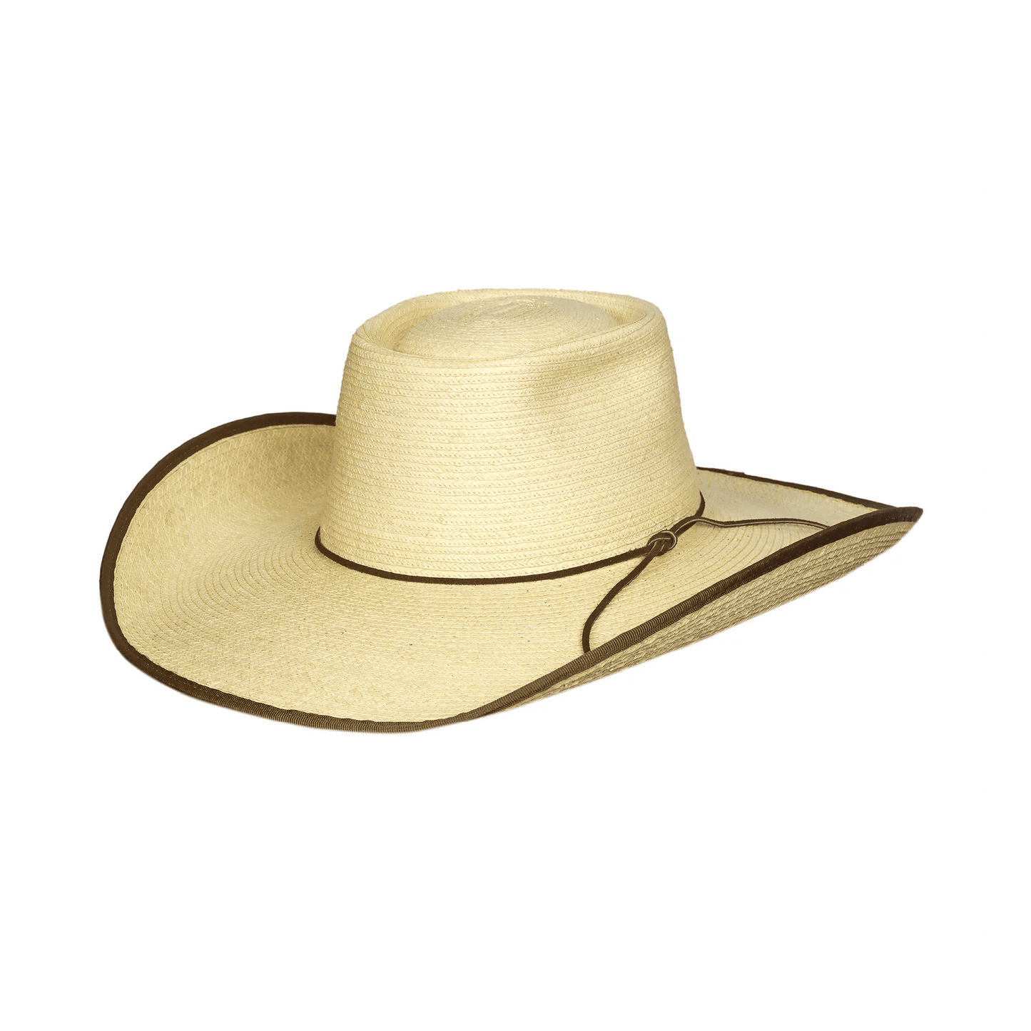 Sunbody Alex Natural Palm Leaf Cowboy Hat – Chocolate Bound Edge - Billy Goats Country Outfitters