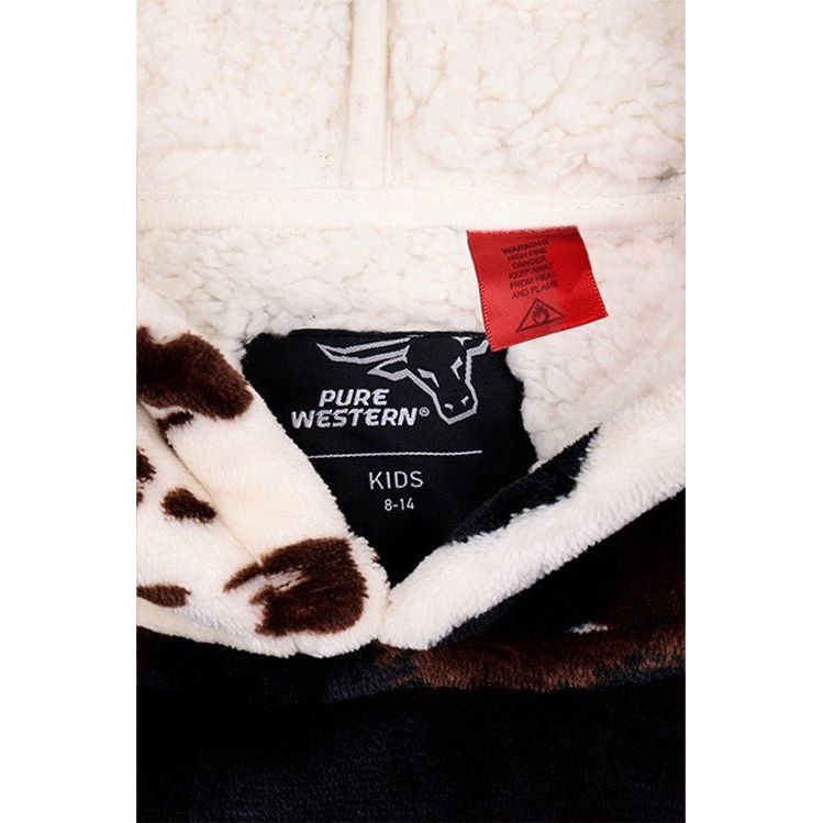 Thomas Cook Kids Cow Print Snuggle Hoodie - Billy Goats Country Outfitters