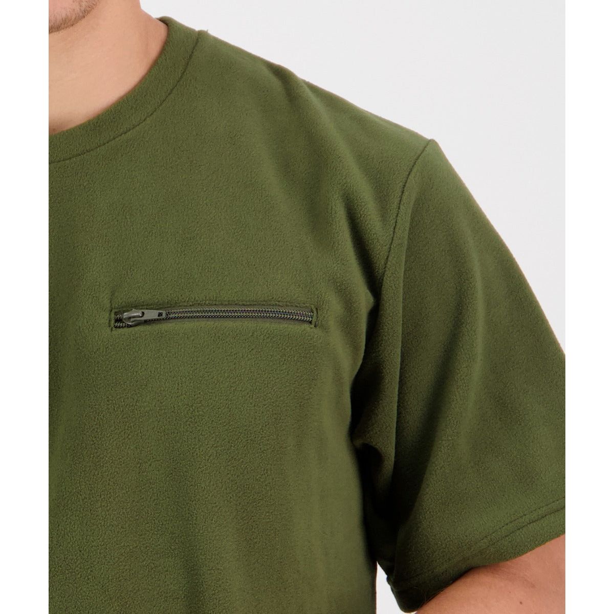 Swanndri Men's Catlins Fleece T Shirt Olive