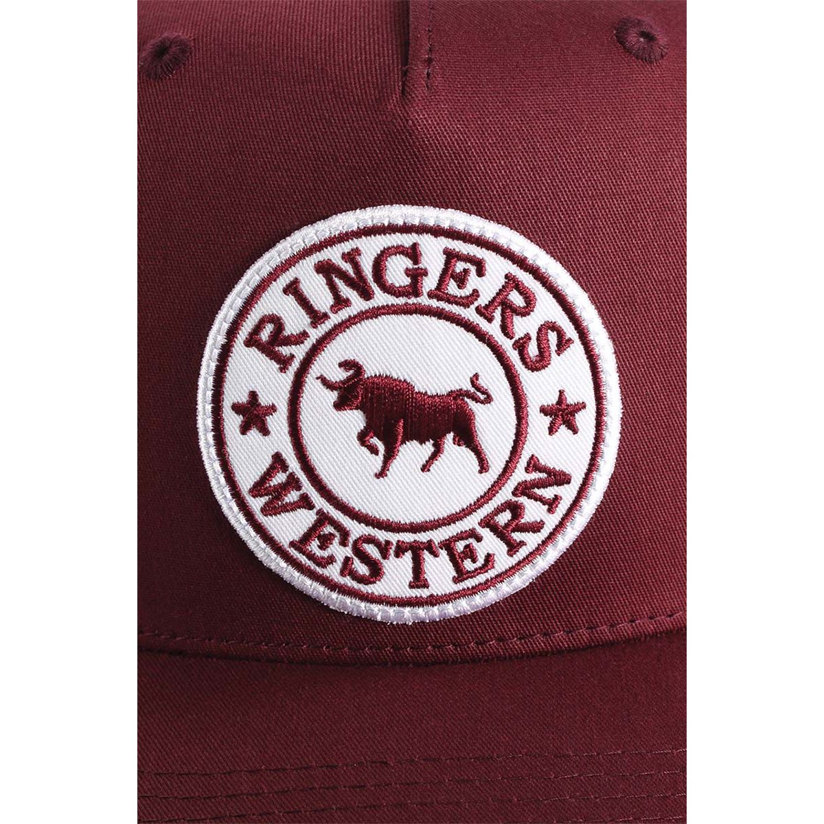 Signature Bull Trucker Cap - Burgundy - Billy Goats Country Outfitters