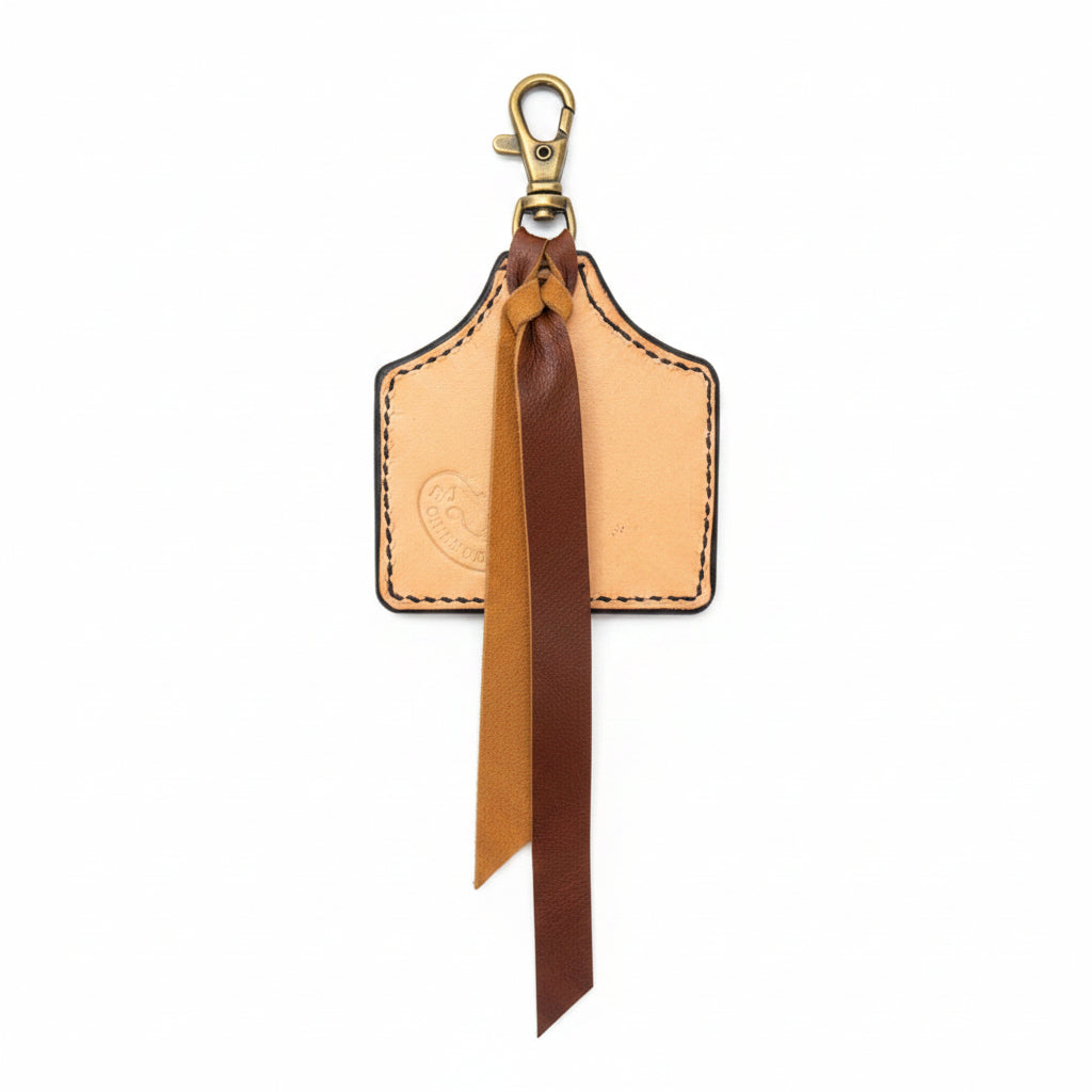 Riverstone Leather Creations Handcrafted Large Cattle Tag - Billy Goats Country Outfitters