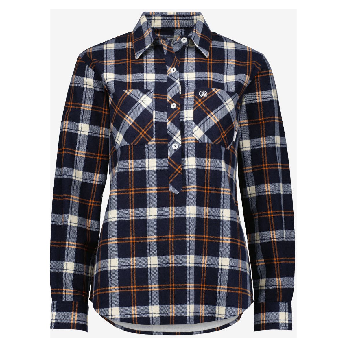 Swanndri Women's Egmont 1/2 Placket Shirt Navy Rust/Blush Twin Pack