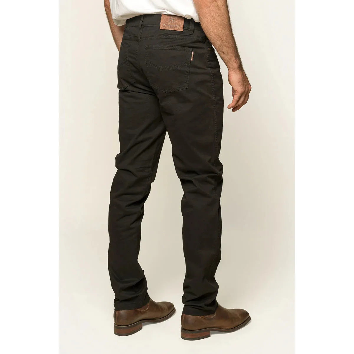 Ringers Western Avondale Mens 5 Pocket Stretch Drill Jeans Black