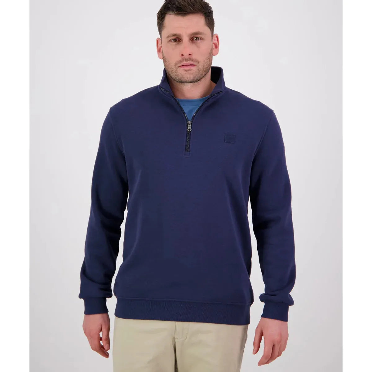 Swanndri Men's Fundamentals Quarter Zip Navy