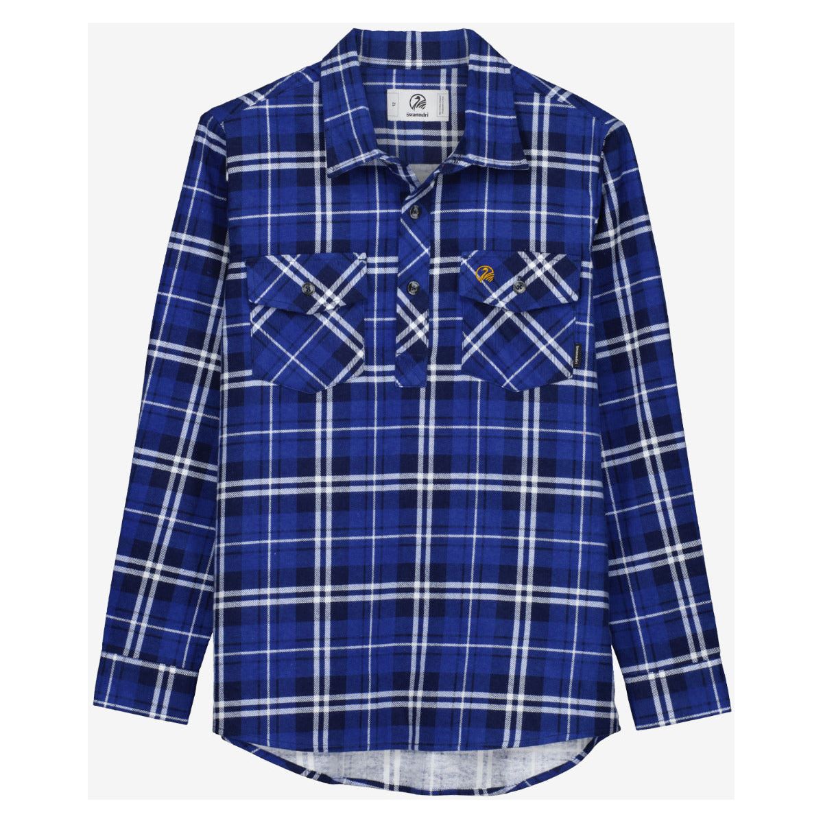 Swanndri Kids' Egmont Flannelette Shirt Midnight Blue