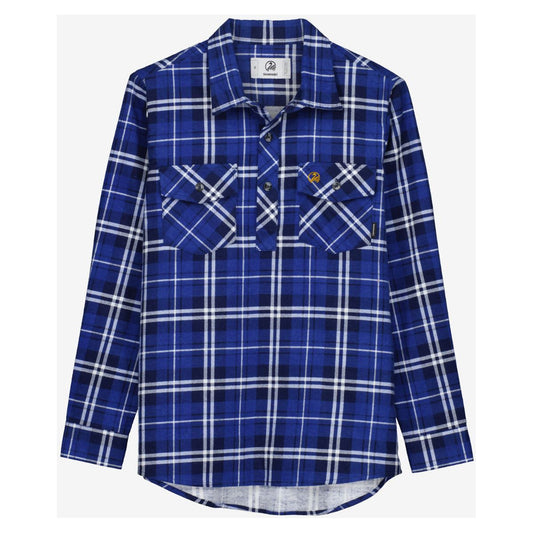 Swanndri Kids' Egmont Flannelette Shirt Midnight Blue