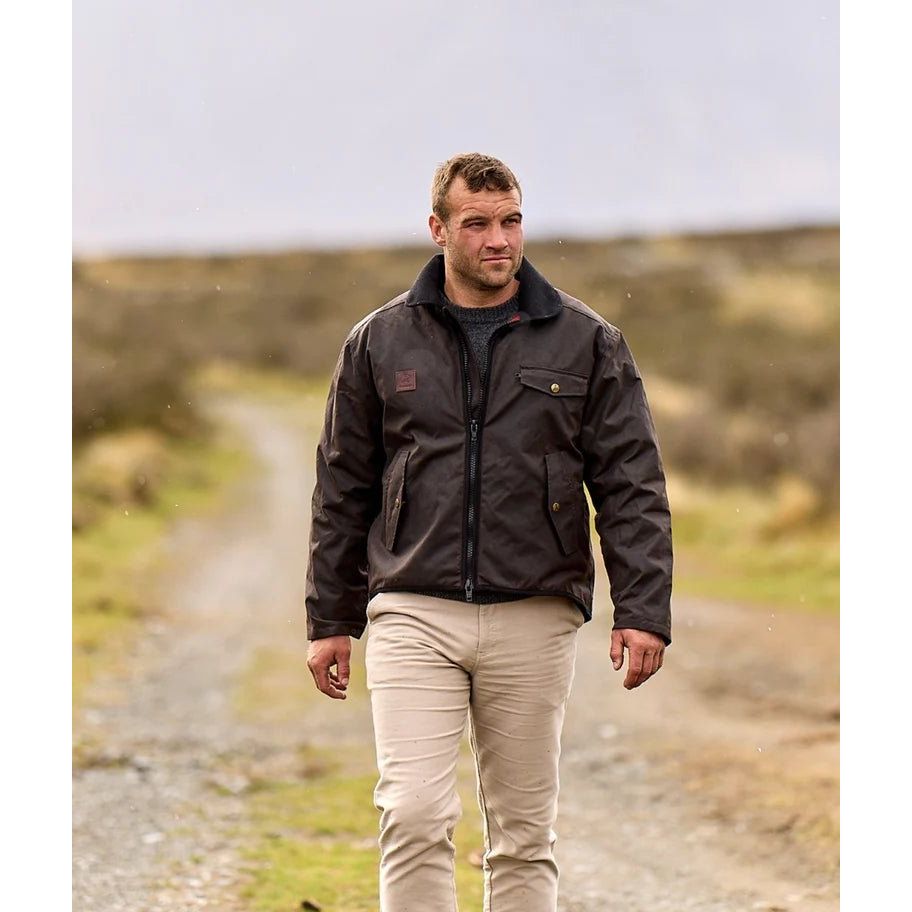 Swanndri Men’s Waimak Oilskin Jacket With Wool Lining – Red/Black Check - Billy Goats Country Outfitters