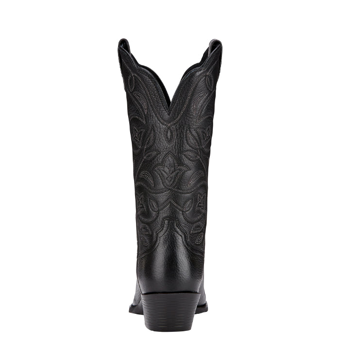 Ariat Women’s Western R Toe Boots – Black Deertan