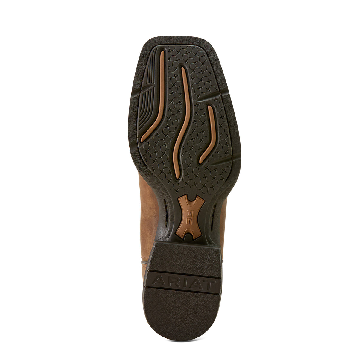 Ariat Men's Sport Steer Skull Wide Square Toe Western Boots – Sandstorm/Bitter Chocolate