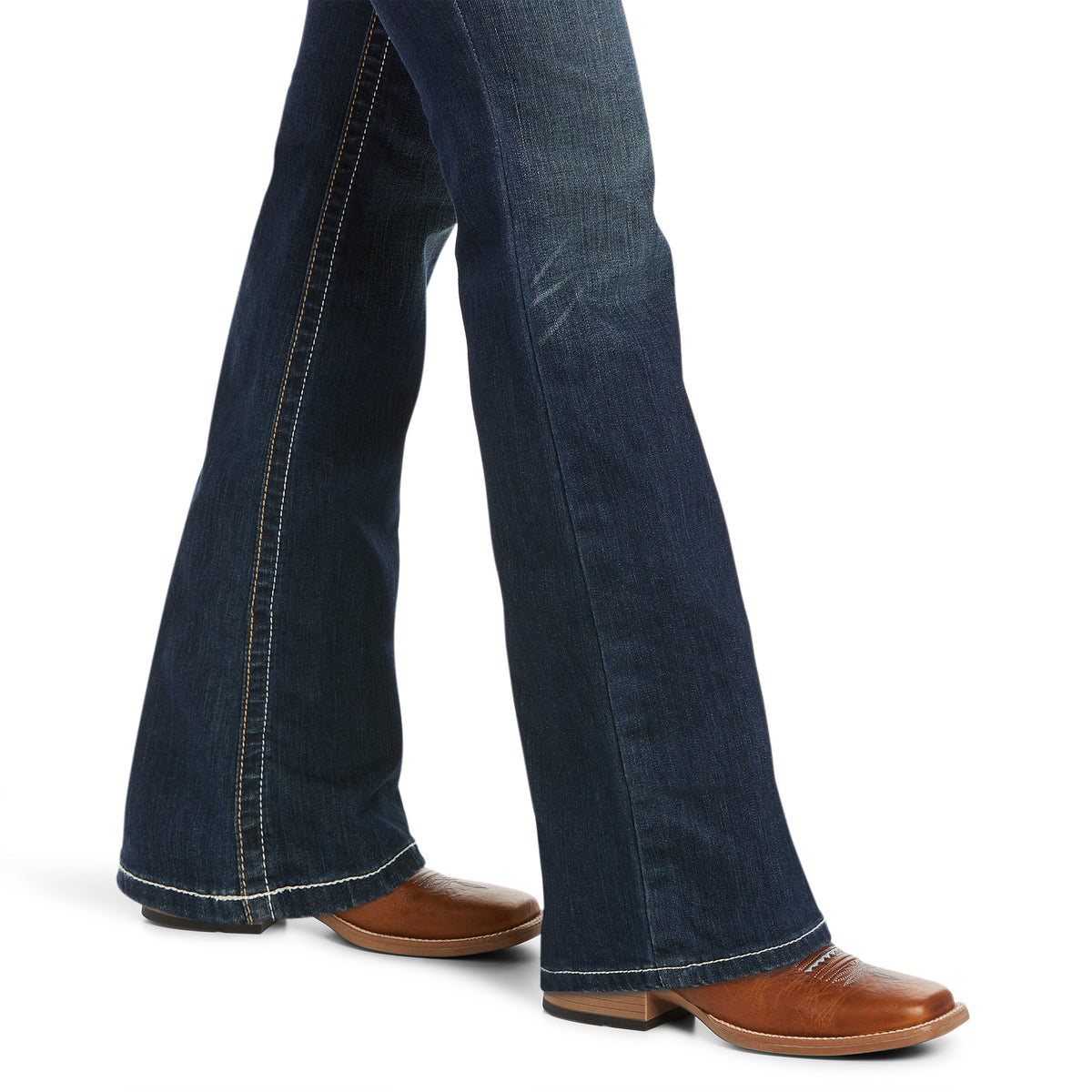 Ariat Women's REAL Mid Rise Whipstitch Boot Cut Jeans – Ocean
