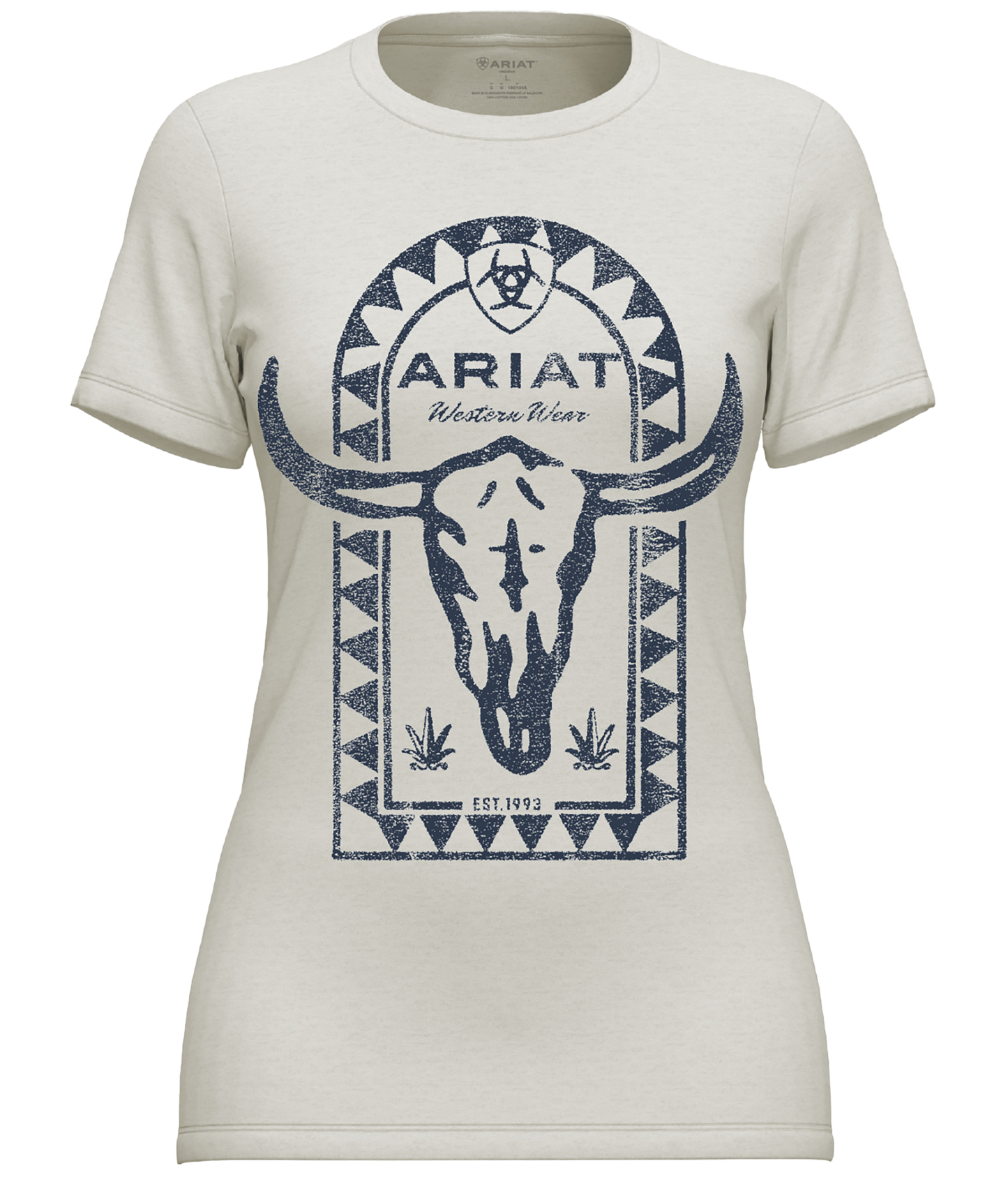 Ariat Women's Steer Bomb Tee - Cream