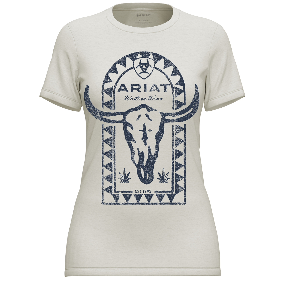 Ariat Women's Steer Bomb Tee - Cream