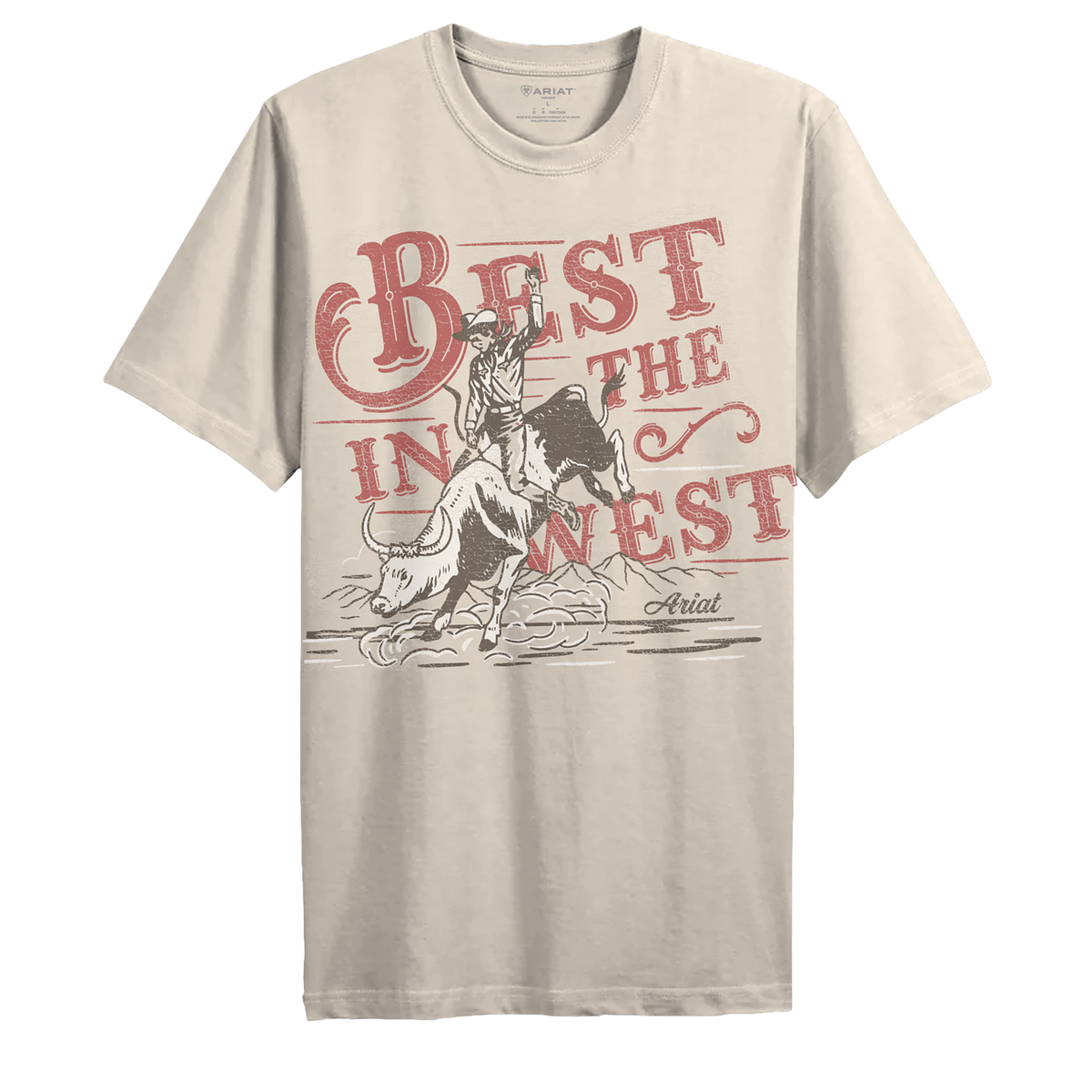 Ariat Women's Bull Rider Arched Tee - French Oak