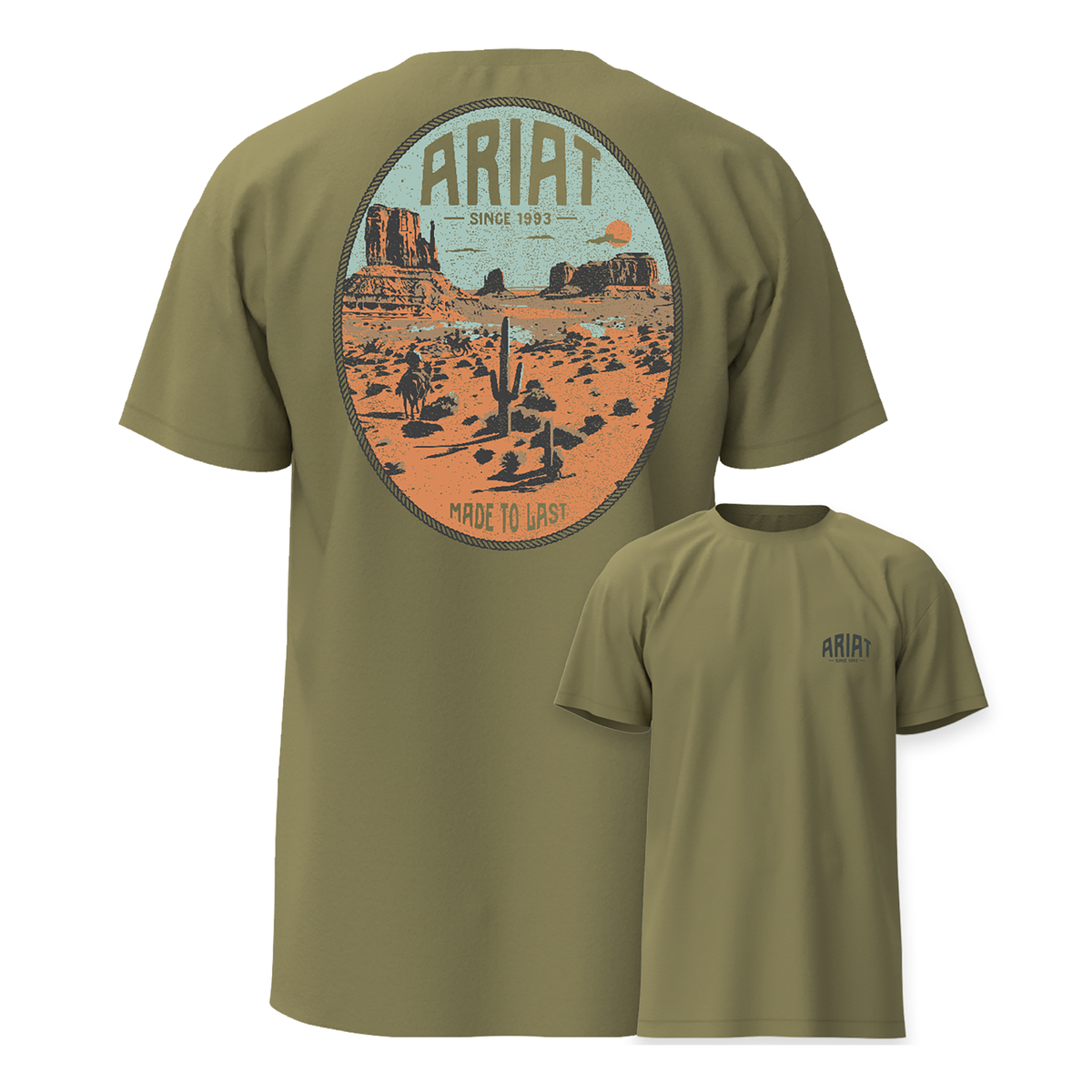 Ariat Men's Horse Without Name Tee - Tent Green