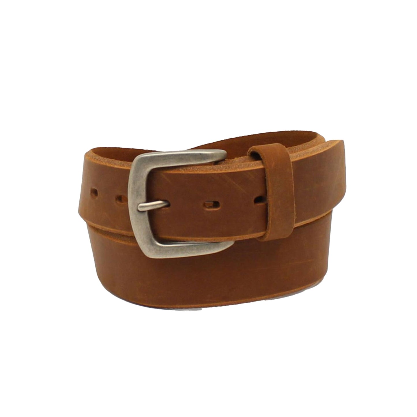 Ariat Mens Single Piece Belt Medium 1 1/12" Brown